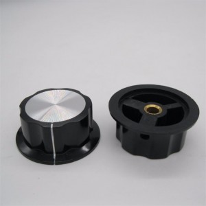 Medium Potentiometer Knob Dial Bakelite Copper Core Inner Hole 6mm MF-A04